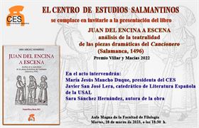 Presentación del libro "Juan del Encina a escena: análisis de la teatralidad de las piezas dramáticas ..."