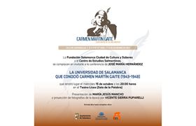Segunda conferencia del ciclo dedicado a Carmen Martín Gaite